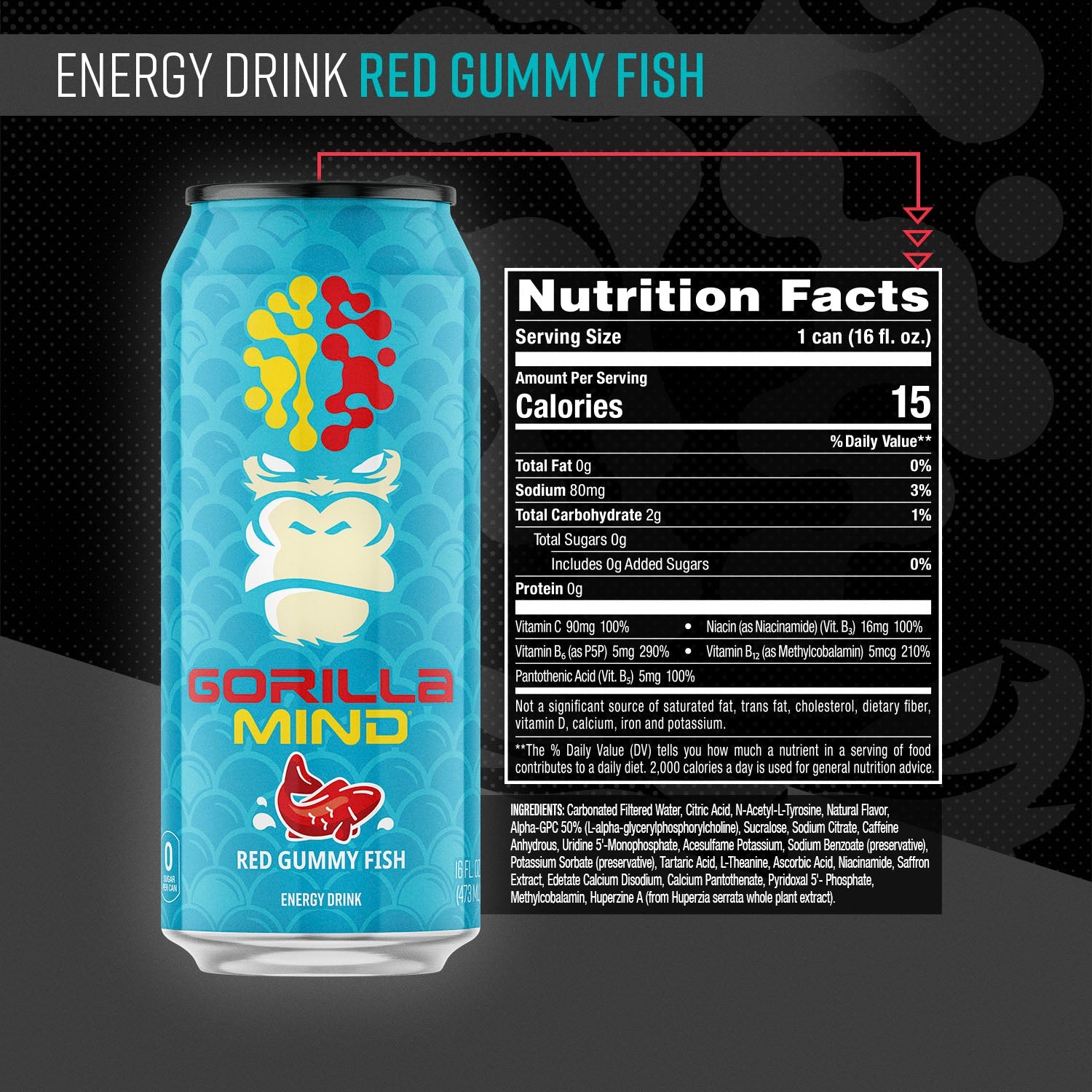 Red Gummy Fish Launch Box